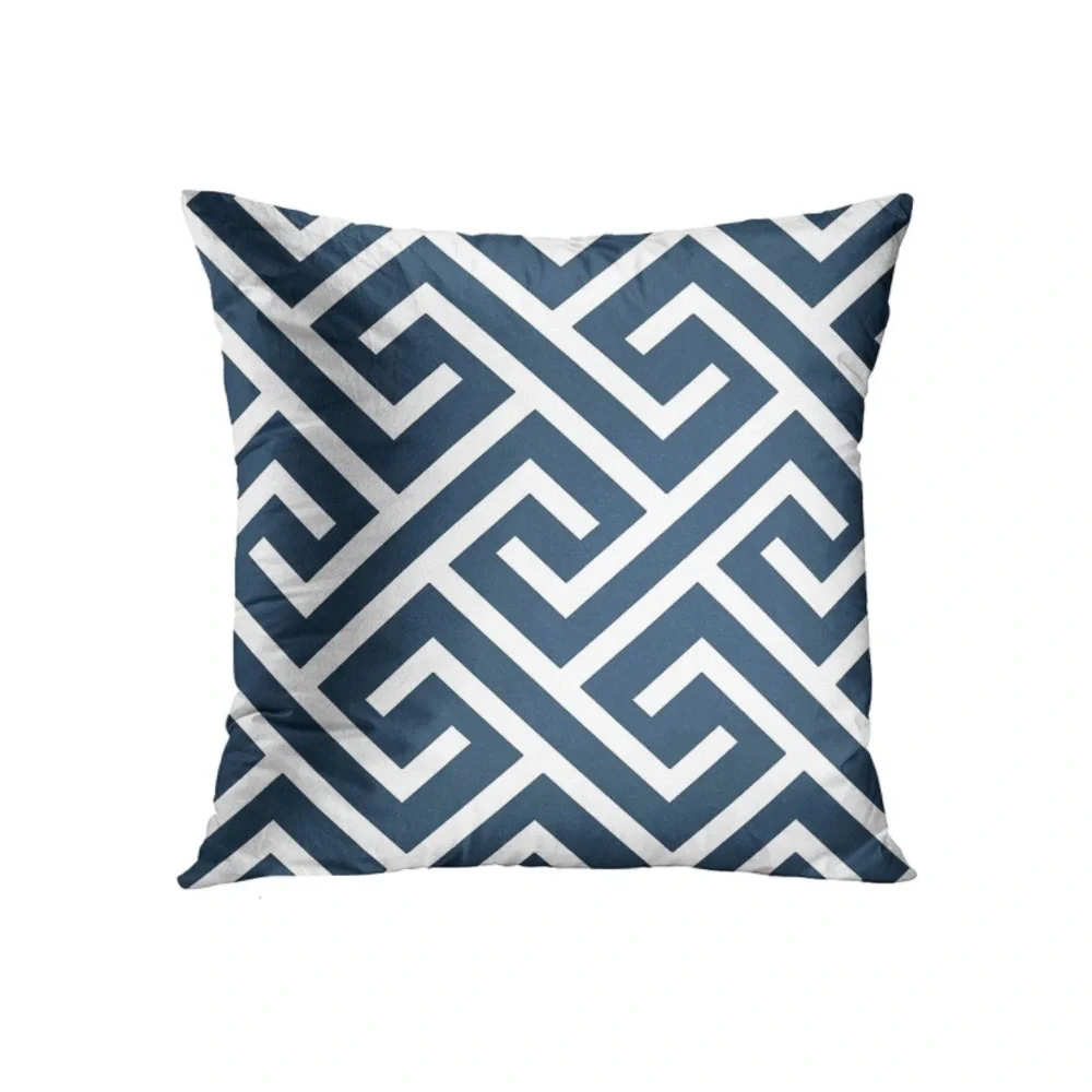 Luxury Home | Chic Blue, White & Grey Home Sweet Home Throw Pillow Covers